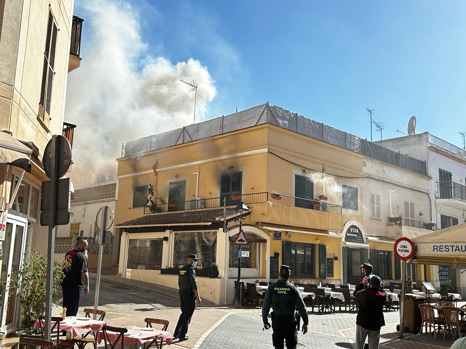 Arde un céntrico restaurante en el Port d'Andratx