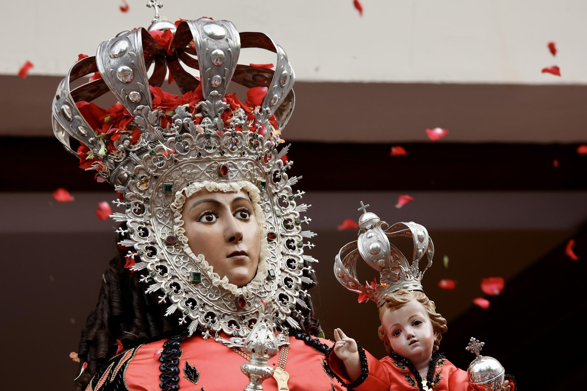 La llegada de la Virgen de la Fuensanta a Murcia para la Feria, en imágenes.
