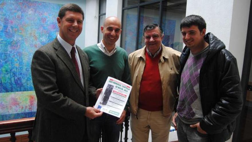 Mauricio Bogomak, Virginio Ramírez, Celestino Vigil y Lucas Blanco, durante la presentación de la fase final.