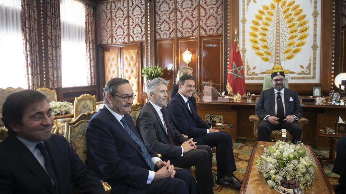 Rabat, 19 de noviembre de 2018.- El presidente del Gobierno Pedro Sánchez se reúne con el Rey de Marruecos Mohamed VI.