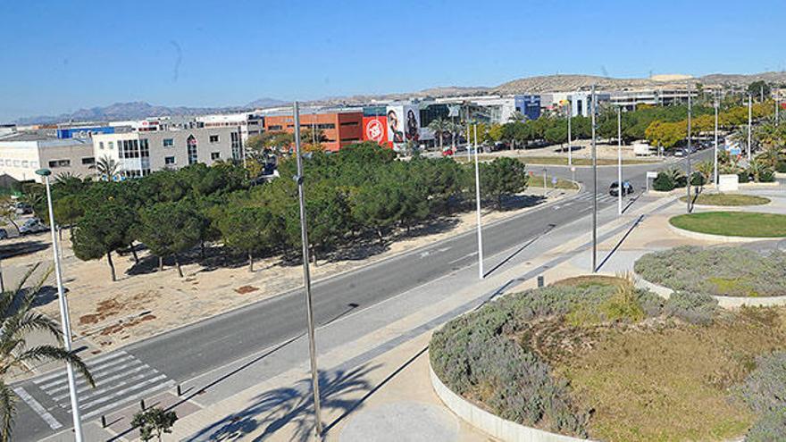 Vista aérea de Elche Parque Empresarial ubicado en Torrellano.