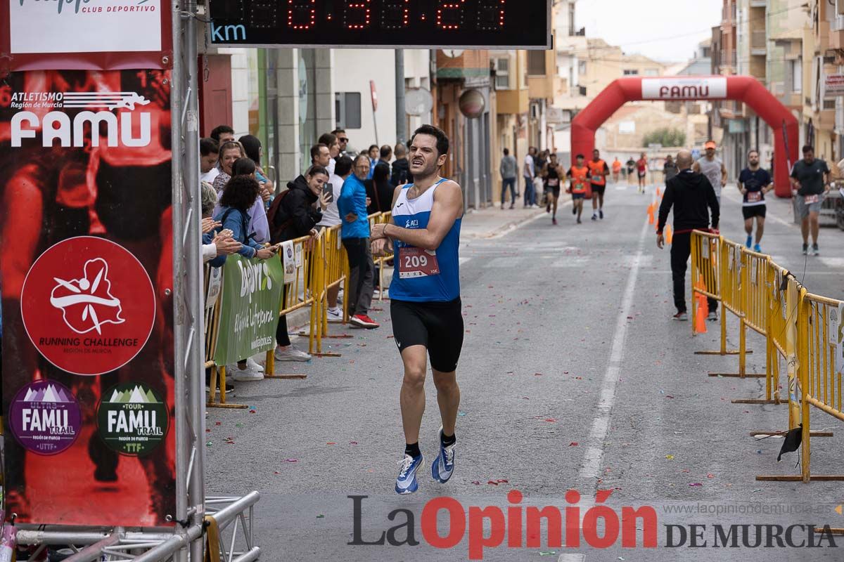 Carrera Popular Urbana y de la Mujer de Moratalla ‘La Villa, premio Marín Giménez (línea de meta)