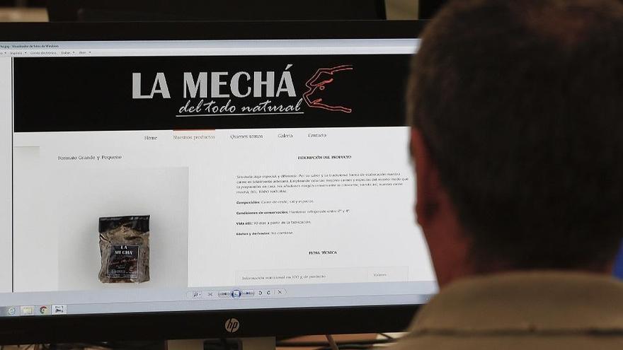 La web de &#039;La Mechá&#039; sigue ofreciendo sus productos.