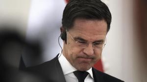 El primer ministro de Países Bajos, Mark Rutte, durante una visita a Vilnius este martes.