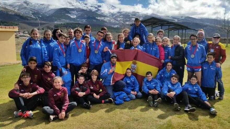 La representación zamorana en el Regional de Béjar.