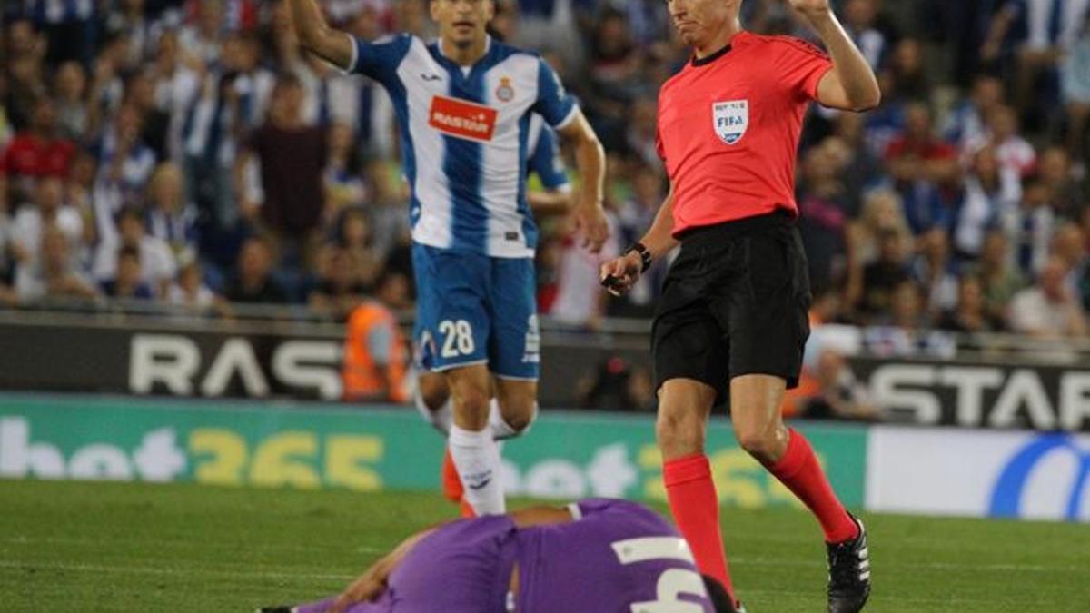 Casemiro cayó lesionado ante el Espanyol