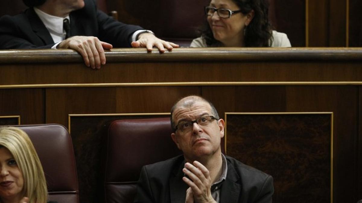 José Zaragoza, este miércoles, en su escaño del Congreso.