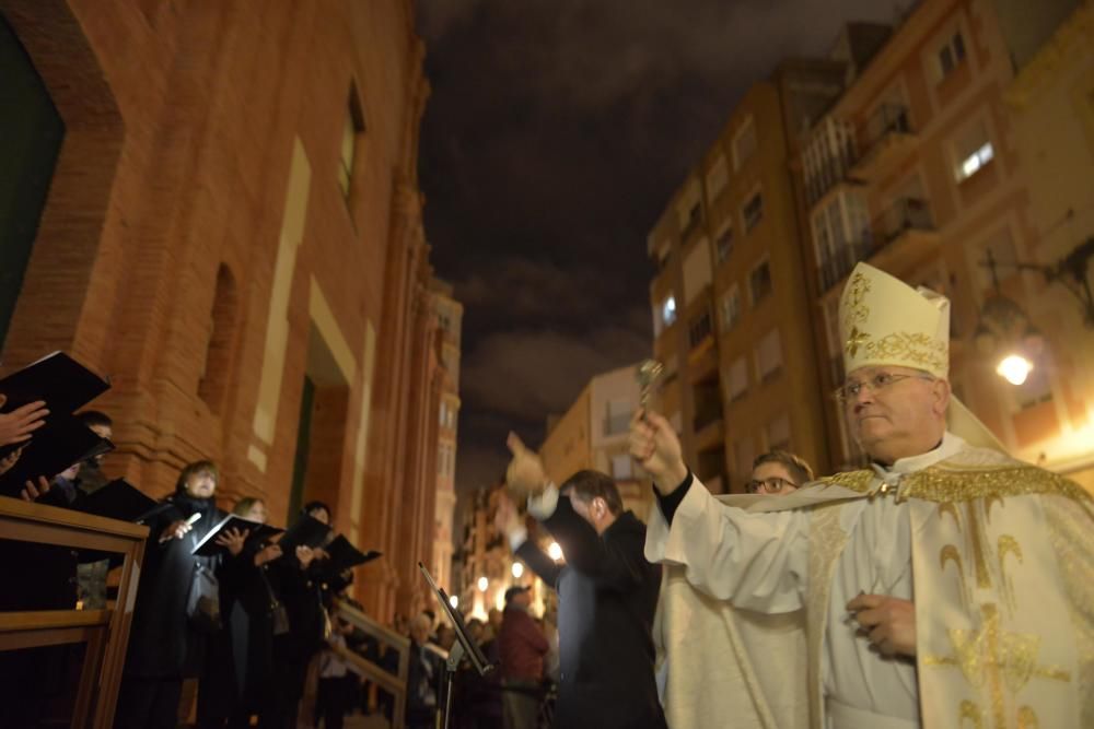 Inauguración de la fachada de la iglesia de Santa María de Cartagena