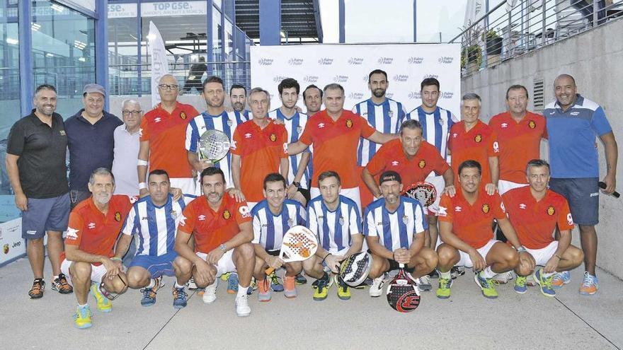 Jornada de compañerismo: El club Palma Pádel vivió el aperitivo del derbi