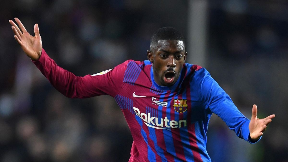 Dembélé, en un partido del Barça.