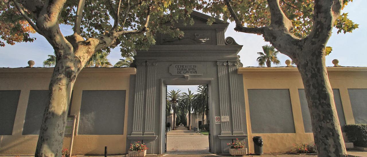 El cementerio municipal de Gandia, desde donde se originó el desfalco con el desvío de las tasas.