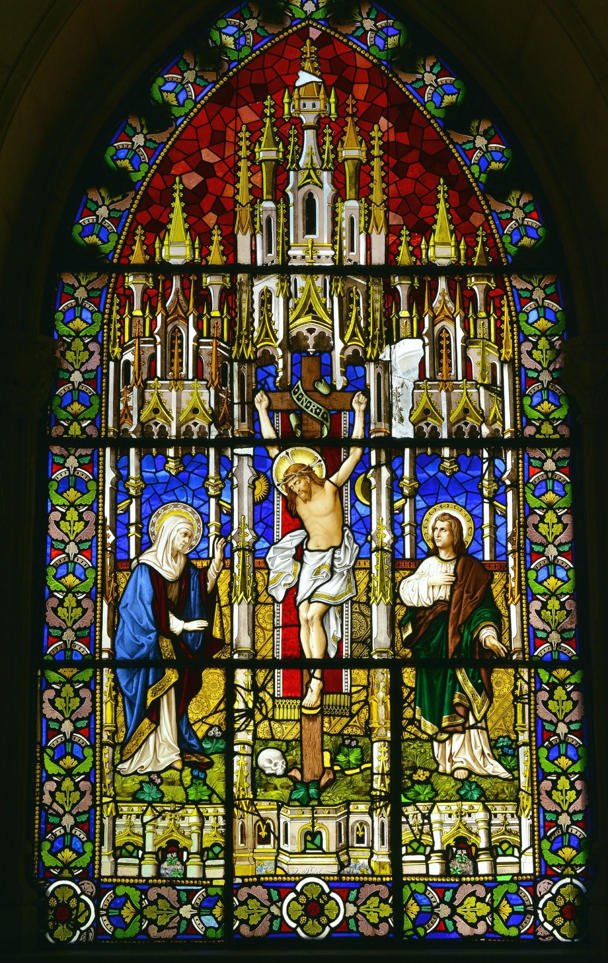 Vidrieras del castillo de Santa Florentina