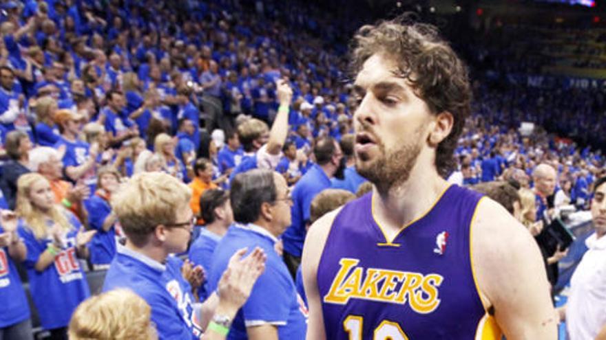 El pívot de los Lakers, Pau Gasol.