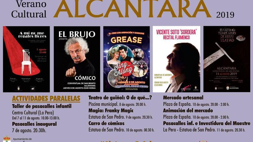El programa cultural de verano de Alcántara incluye obras de teatro, cine y flamenco