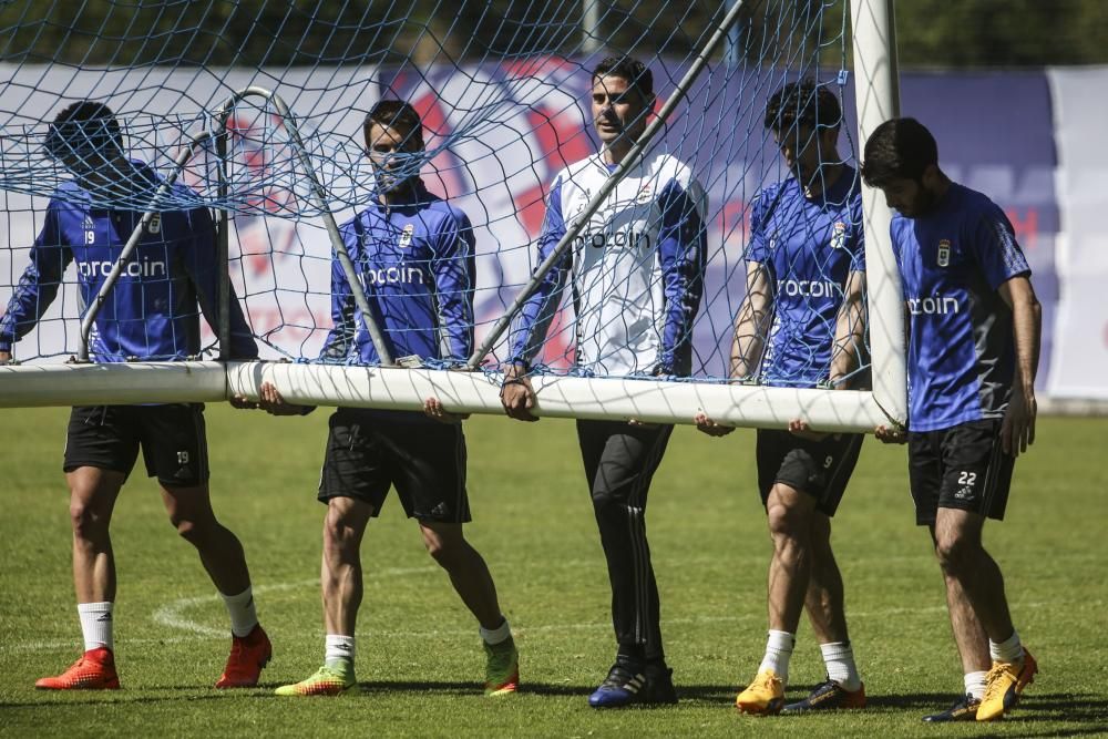 Entrenamiento del Real Oviedo 19/04/2017