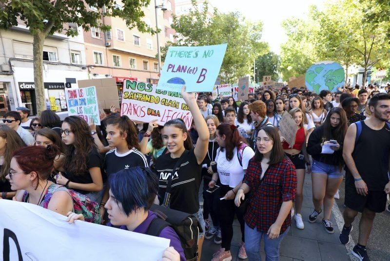 Manifestación por el clima en Zaragoza