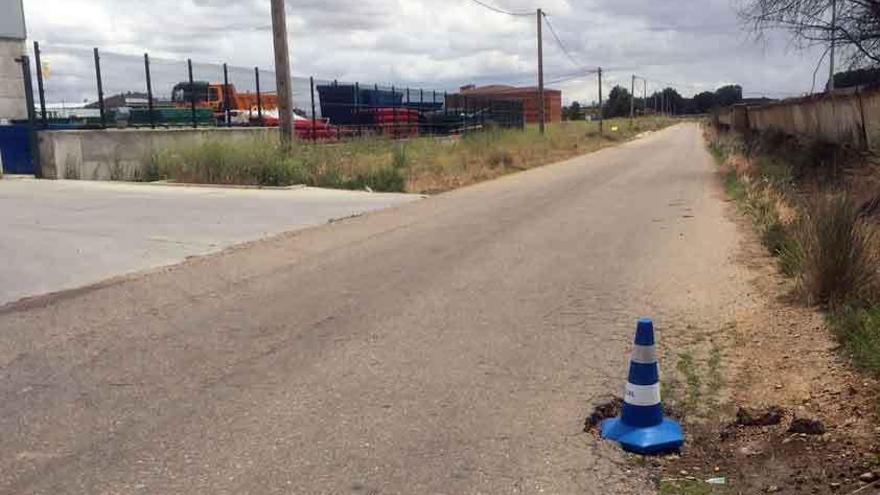 Una de las zonas que denuncia el PP, en el Camino de Torrizales.