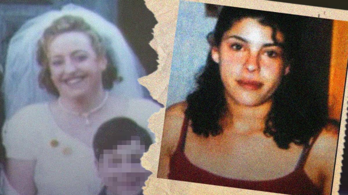 Isabel Marcos, en una foto el día de su boda; a la derecha, la víctima, Vanessa Lorente.