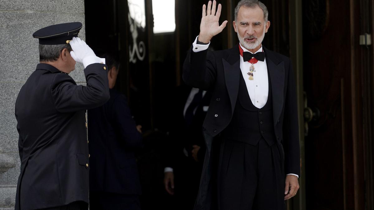 El rey Felipe VI en el acto de apertura del año judicial.