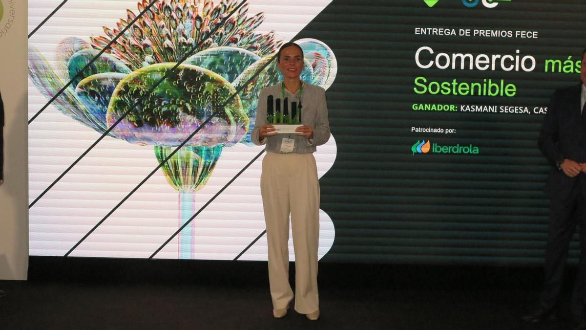 La gerente de la empresa, Lupe Herrera, recogió el galardón durante el evento celebrado en Madrid.