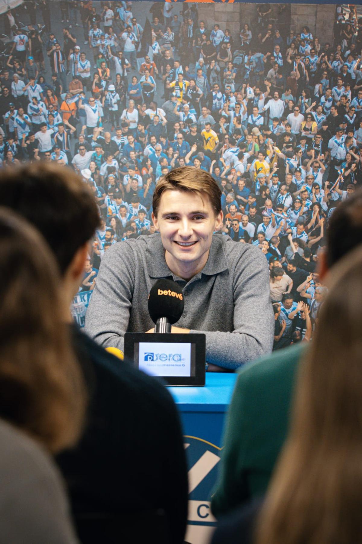 Salva Ferrer en su despedida, Nou Sardenya.