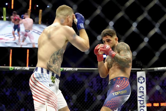 Las imágenes de la pelea entre Ilia Topuria y Justin Gaethje en la Casa Blanca