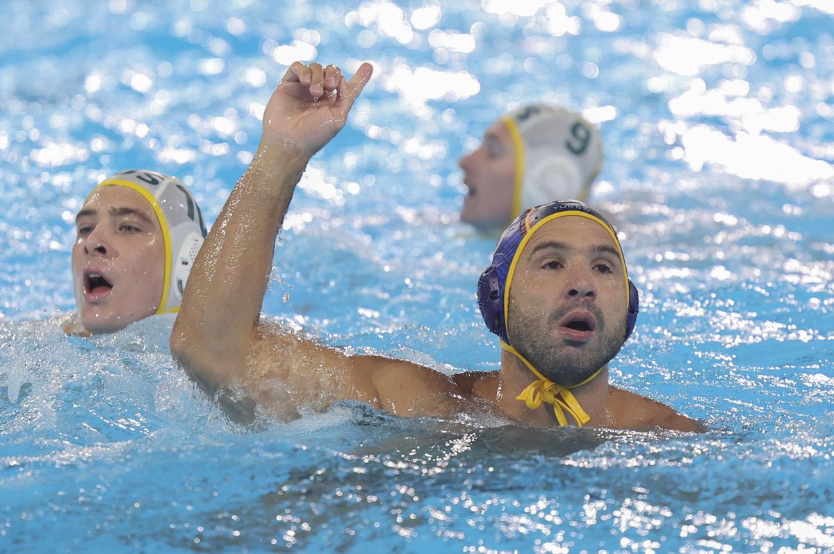 Felipe Perrone, durante los Juegos de París con la selección española.