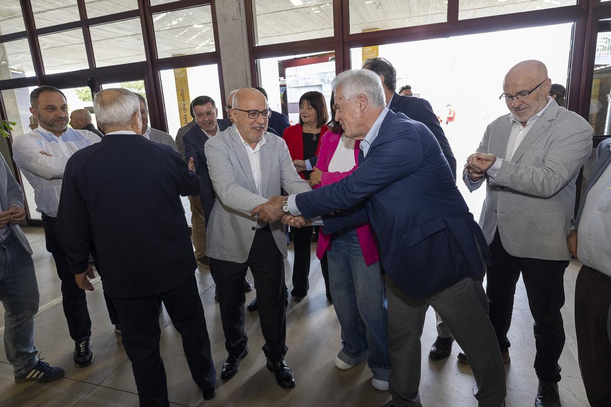 Antonio Morales y Ángel Medina en la inauguración de la Feria Gran Canaria Me Gusta