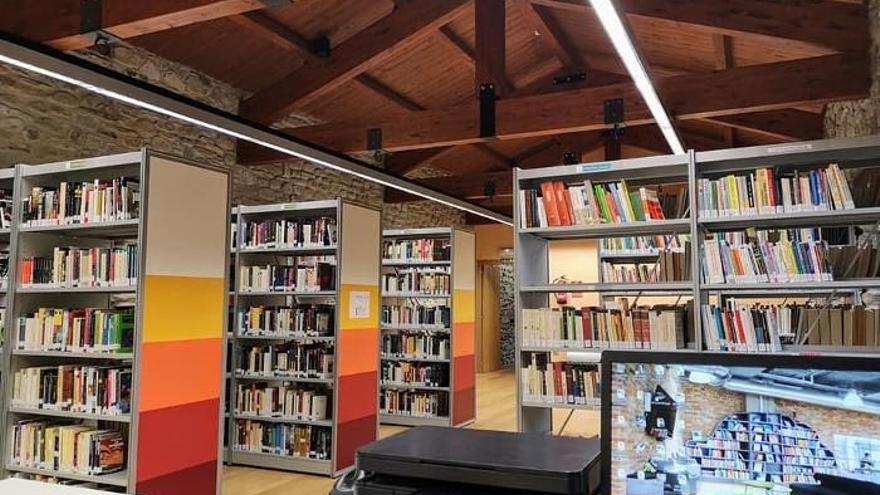 Una biblioteca pública de la provincia de Huesca.