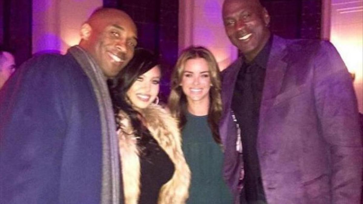 Bryant y Jordan, con sus respectivas parejas