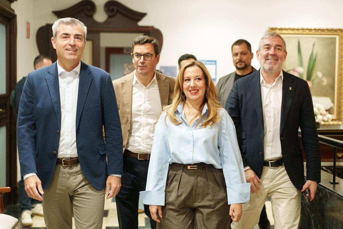 Manuel Domínguez, Pablo Rodríguez, Rosa Dávila y Fernando Clavijo