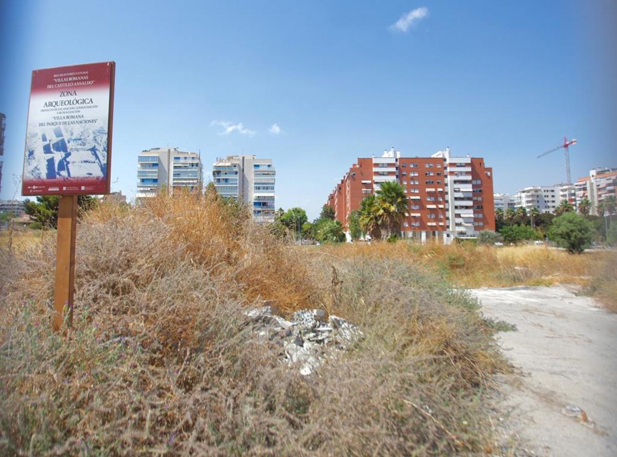 Imagen tomada este lunes en el yacimiento, ubicado en la avenida Miriam Blasco