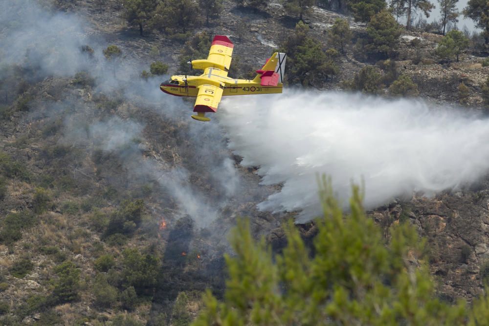 Imagen del incendio de Artana