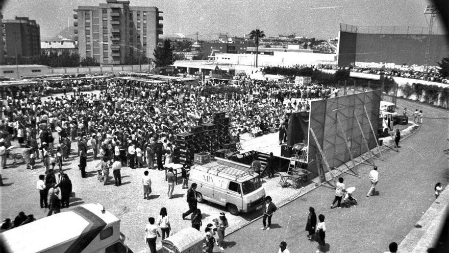 Así eran la manifestaciones y celebraciones por el 1 de mayo en Alicante en los años 80