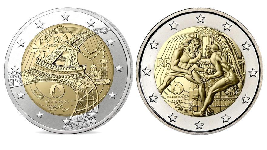 Las preciosas monedas de dos euros de los Juegos Olímpicos de París que ya se han agotado