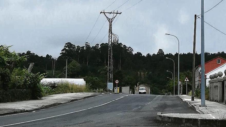 Punto en el que se acometerán las mejoras, en Calvos. // Faro