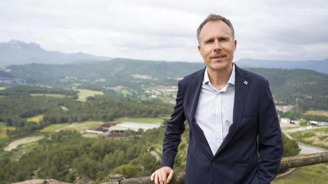 Xavier Bosch, a l'exterior de les instal·lacions del parc de Bufalvent
