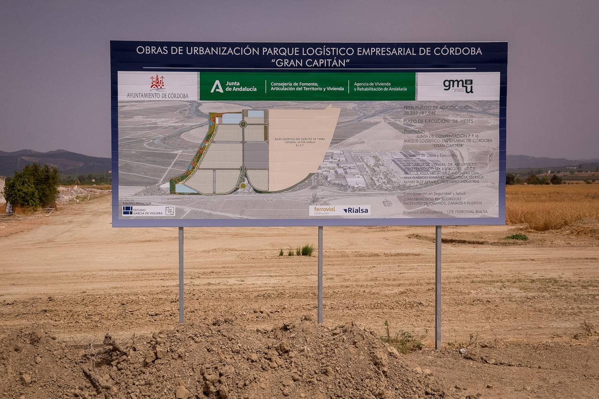Futuros polígonos empresariales en Córdoba. Rinconada, OBRAS DE URBANIZACIÓN PARQUE LOGÍSTICO EMPRESARIAL DE CÓRDOBA "GRAN CAPITÁN"