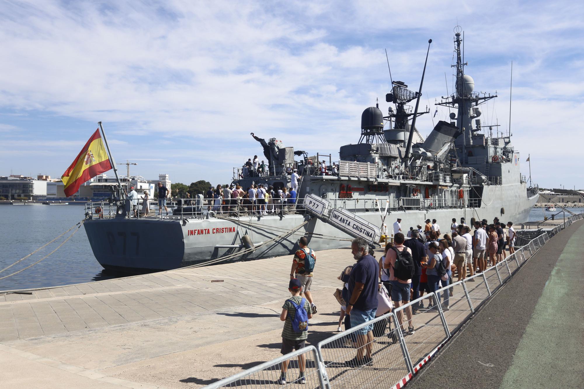 El Patrullero "Infanta Cristina" se puede visitar este fin de semana en València