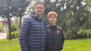 Así es el llanerense Thiago, hijo de Miguel López-Cedrón y una de las grandes promesas del fútbol asturiano