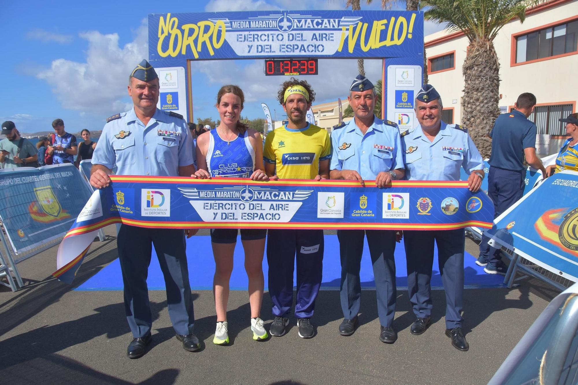 XVIII Medio Maratón Macan, celebrado en la Base Aérea de Gando