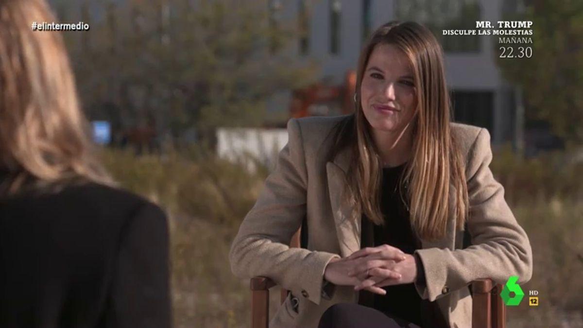 Fátima Caballero, durante una entrevista en LaSexta.