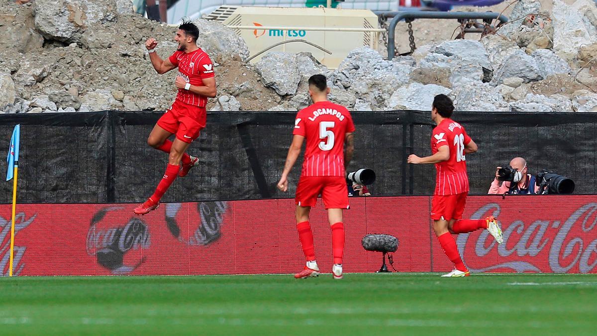 Rafa Mir celebra su gol ante el Celta