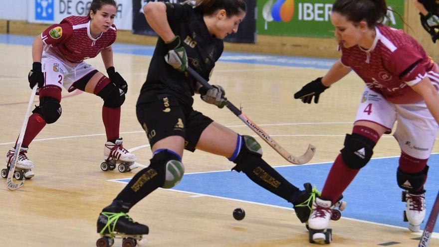 María Sanjurjo, en el partido contra el Esneca Fraga en el Palacio de los Deportes de Riazor. |  // VÍCTOR ECHAVE