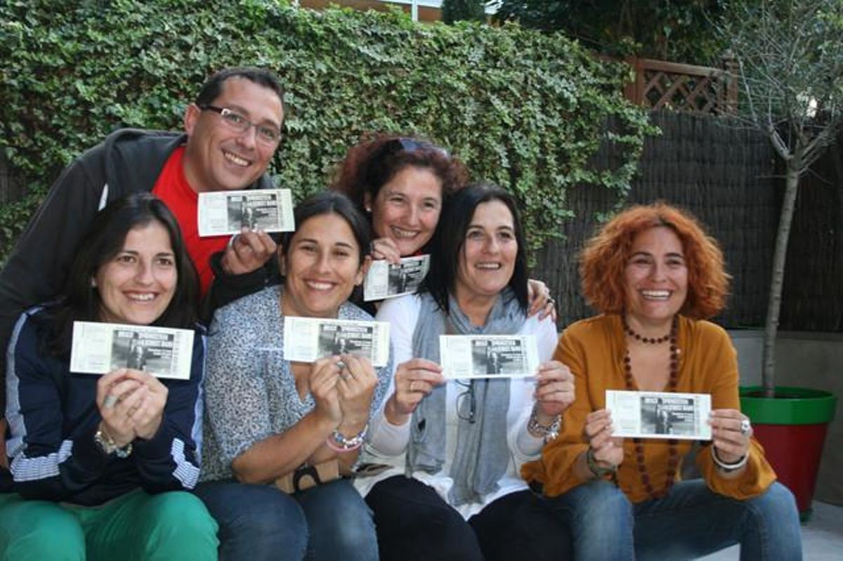 Seguidors familiars. Sis germans de la família Ros-{Palacios} de Barcelona, amb les seves sis entrades per anar al concert del 17 de maig. Per a aquesta família la música de Springsteen s’ha tornat imprescindible