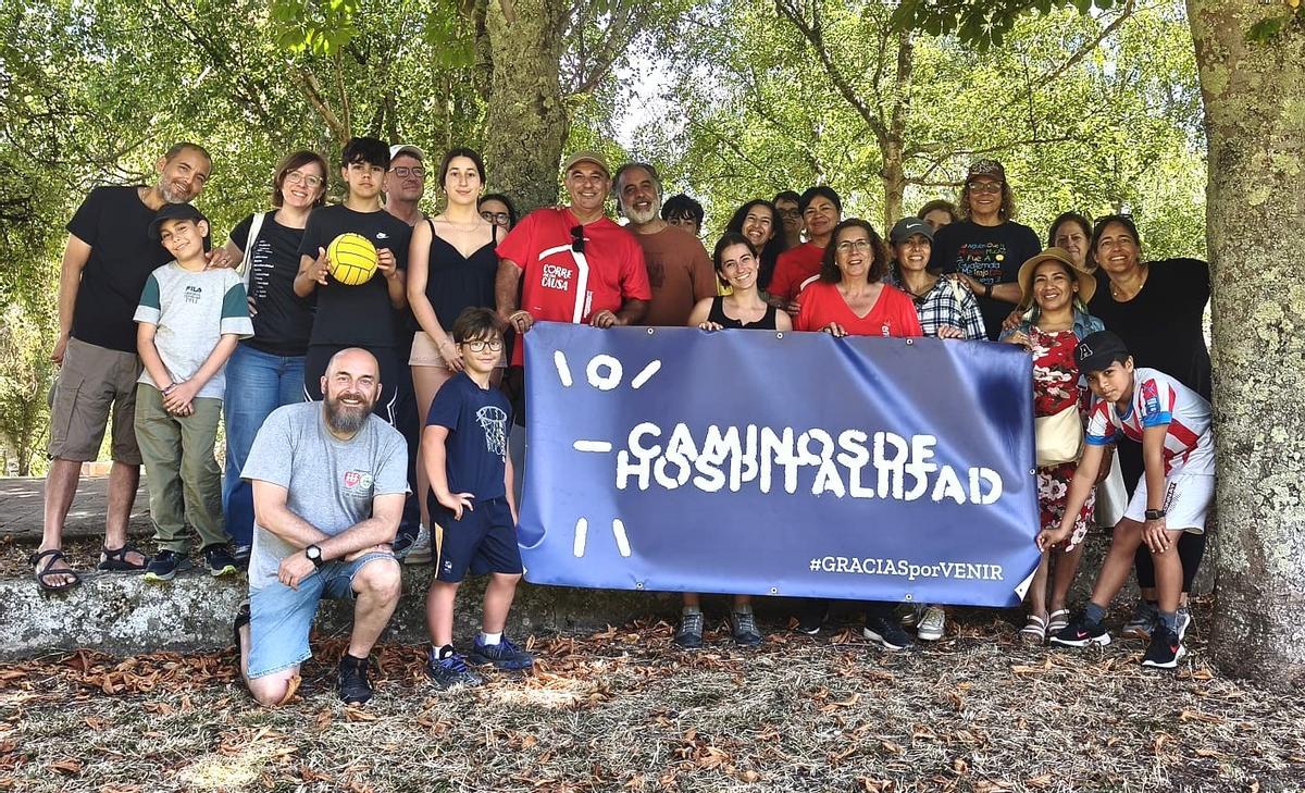 Participantes en la campaña Caminos de Hospitalidad, celebrada en Vigo por Entreculturas.