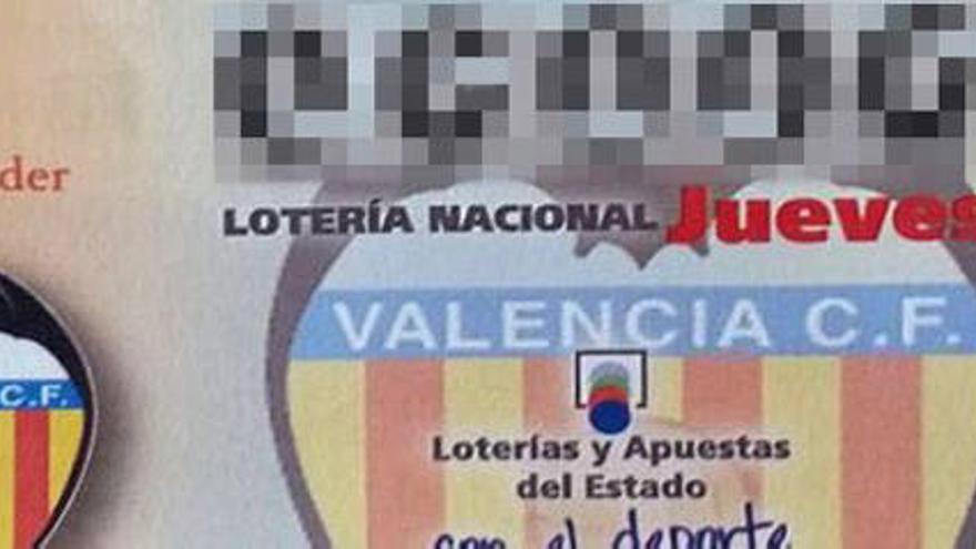 ¿Aún no has visto el billete de lotería del Valencia CF?