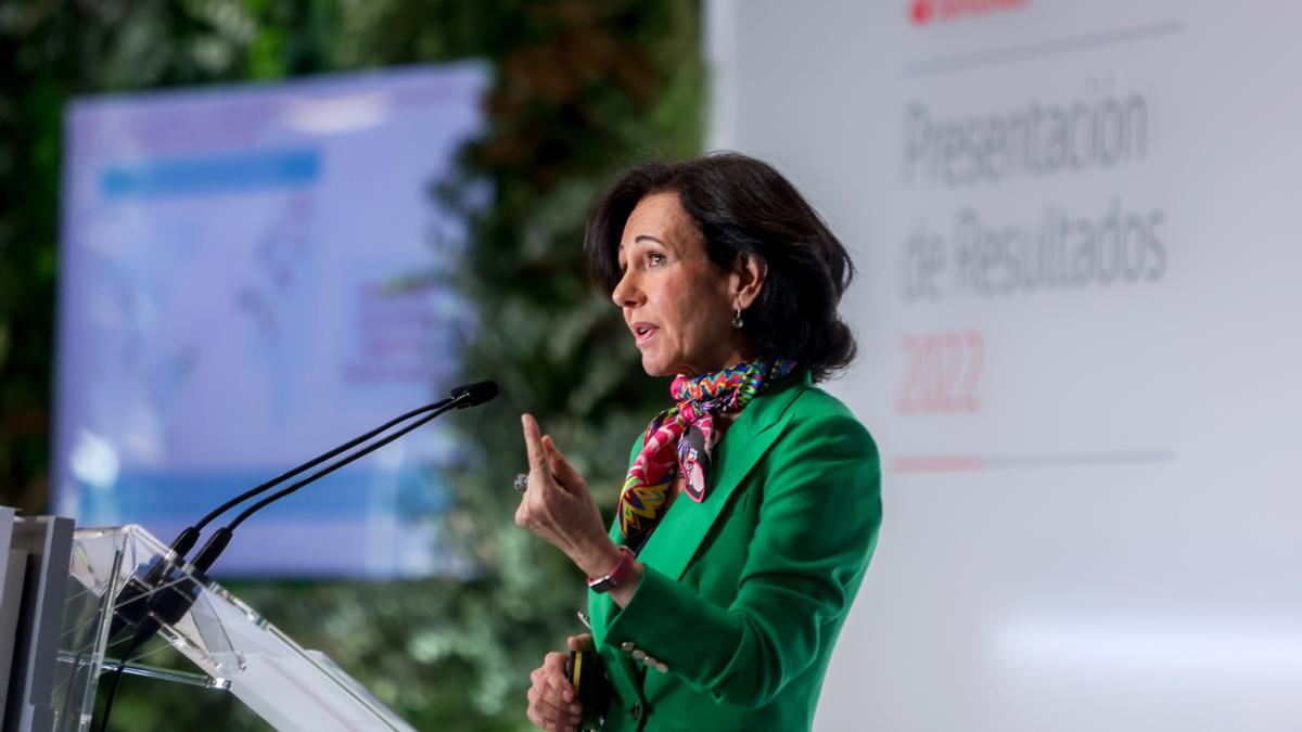 La presidenta de Banco Santander, Ana Botín.