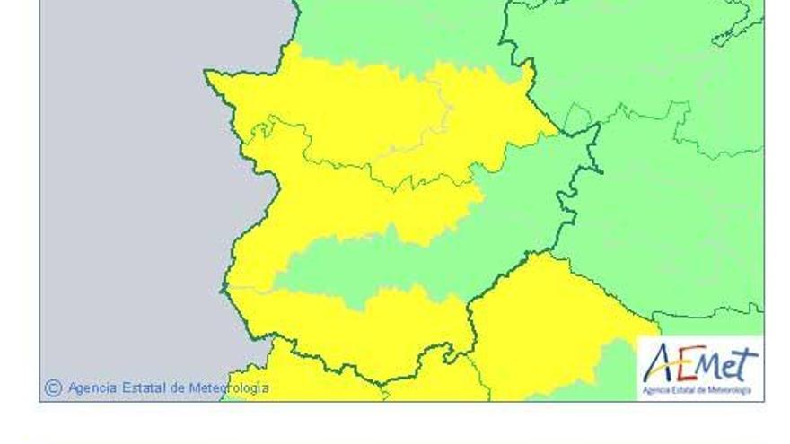 Alerta por tormentas y lluvias en varias comarcas de Extremadura