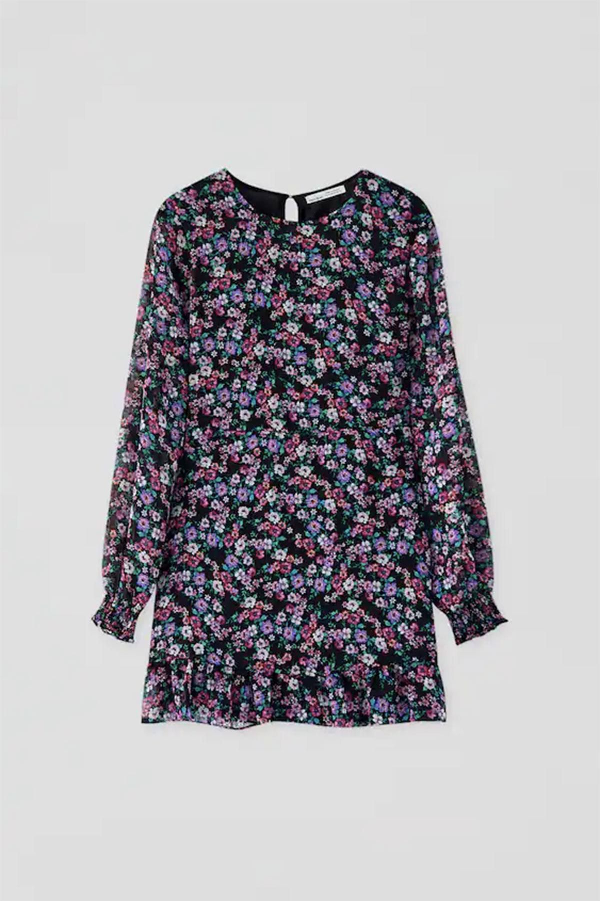 Vestido estampado Pull & Bear